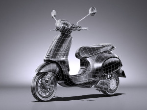 Piaggio Vespa Elettrica 2018 3D Модель