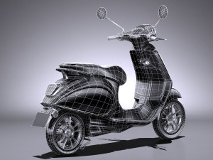 Piaggio Vespa Elettrica 2018 3D Модель