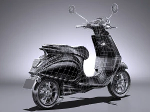 Piaggio Vespa Elettrica 2018 3D Model