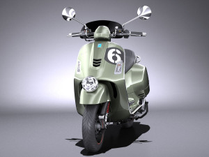 Piaggio Vespa SEI Giorni 2018 Modello 3D