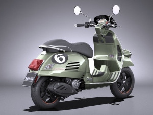 Piaggio Vespa SEI Giorni 2018 Modello 3D