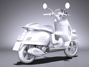Piaggio Vespa SEI Giorni 2018 Modello 3D