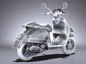 Piaggio Vespa SEI Giorni 2018 Modello 3D