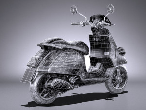 Piaggio Vespa SEI Giorni 2018 Modello 3D