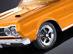 Plymouth GTX 1967 vray Model 3D