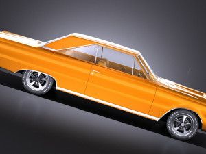 Plymouth GTX 1967 vray Model 3D