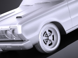Plymouth GTX 1967 vray Model 3D