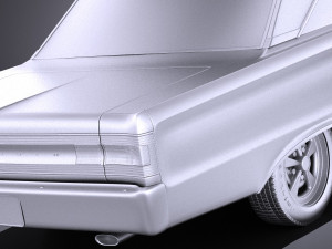 Plymouth GTX 1967 vray Model 3D