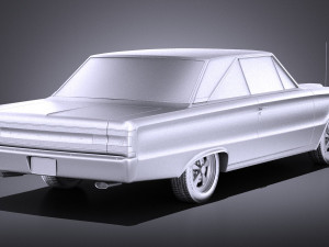 Plymouth GTX 1967 vray Model 3D