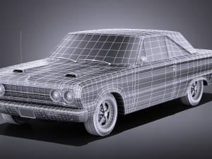 Plymouth GTX 1967 vray Model 3D