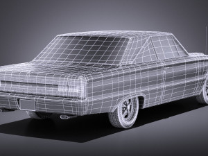 Plymouth GTX 1967 vray Model 3D
