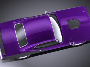 Plymouth Hemi Cuda - Barracuda 1971 vray 3D Model