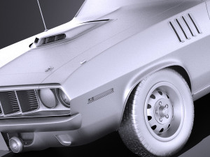 Plymouth Hemi Cuda - Barracuda 1971 vray 3D Модель