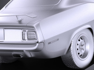 Plymouth Hemi Cuda - Barracuda 1971 vray 3D Модель