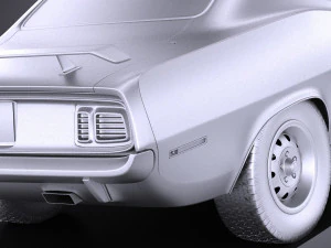 Plymouth Hemi Cuda - Barracuda 1971 vray 3D Model