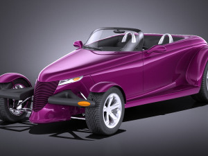 Plymouth Prowler Concept 1993 vray 3D Model