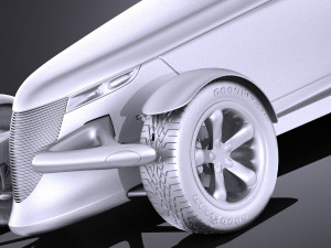 Plymouth Prowler Concept 1993 vray Modello 3D