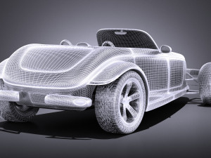 Plymouth Prowler Concept 1993 vray Modello 3D