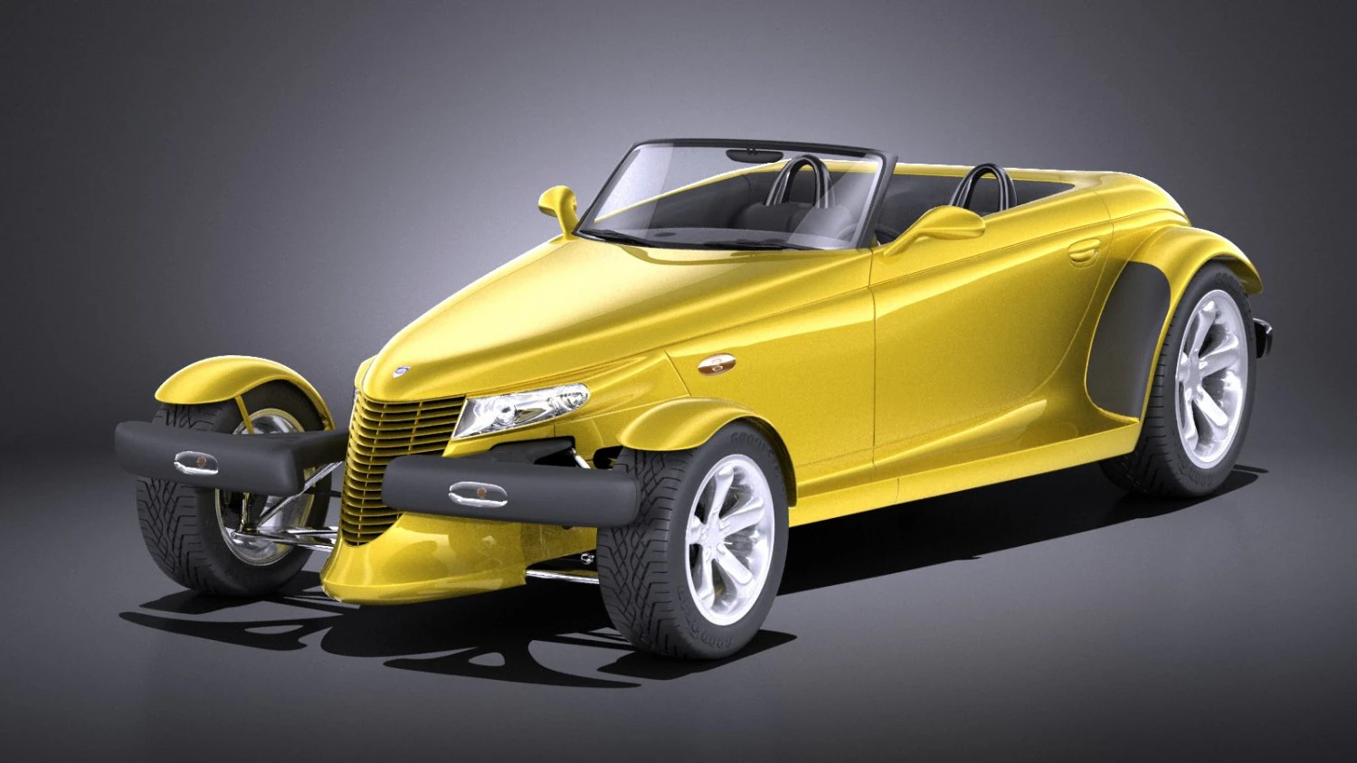 Plymouth Prowler Estoque 1997-2002 vray Modelo 3D .c4d .max .obj .3ds .fbx .stl .blend 