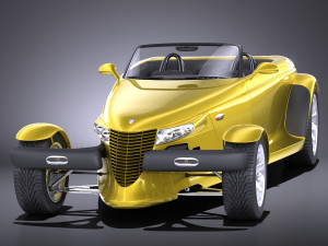 Plymouth Prowler Stock 1997-2002 vray 3D 모델