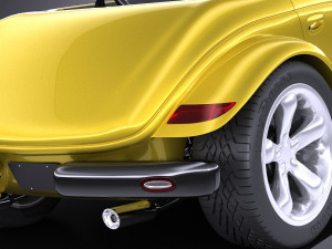 Plymouth Prowler Stock 1997-2002 vray 3D 모델