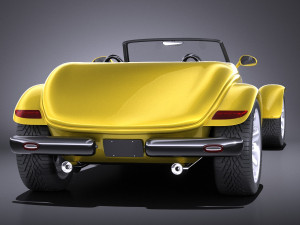 Plymouth Prowler Stock 1997-2002 vray 3D 모델