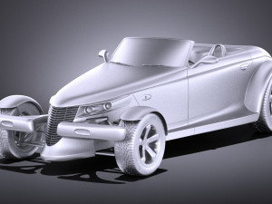 Plymouth Prowler Stock 1997-2002 vray 3D 모델