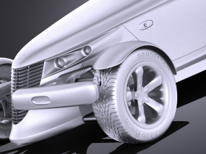 Plymouth Prowler Stock 1997-2002 vray 3D 모델