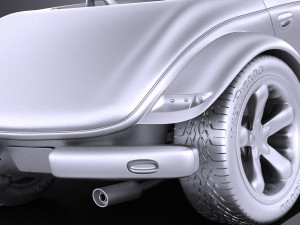Plymouth Prowler Stock 1997-2002 vray 3D 모델
