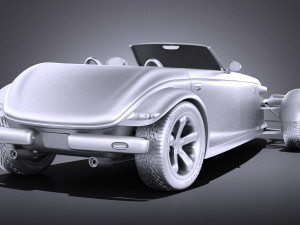 Plymouth Prowler Stock 1997-2002 vray 3D 모델