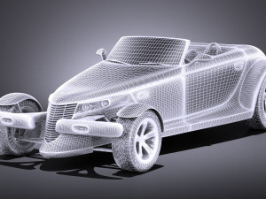 Plymouth Prowler Stock 1997-2002 vray 3D 모델