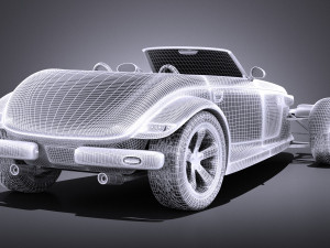 Plymouth Prowler Stock 1997-2002 vray 3D 모델