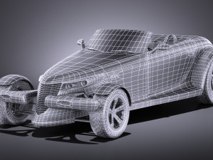 Plymouth Prowler Stock 1997-2002 vray 3D 모델