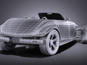 Plymouth Prowler Stock 1997-2002 vray 3D 모델
