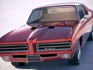 Pontiac GTO 1969 The Judge Bonneville 3D Model