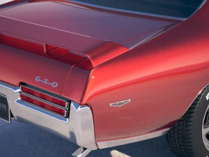 Pontiac GTO 1969 The Judge Bonneville 3D Model