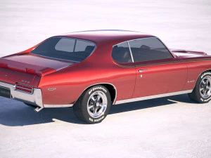Pontiac GTO 1969 The Judge Bonneville 3D Model