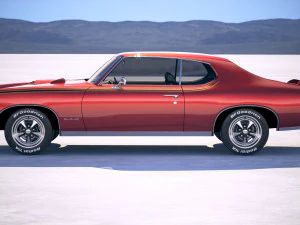 Pontiac GTO 1969 The Judge Bonneville 3D Model