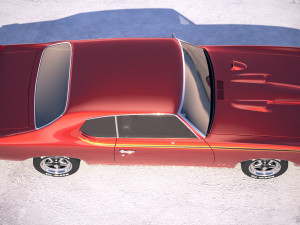 Pontiac GTO 1969 The Judge Bonneville 3D-Modell