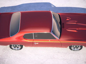 Pontiac GTO 1969 The Judge Bonneville 3D Model