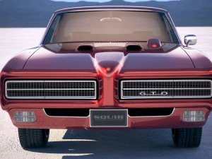 Pontiac GTO 1969 The Judge Bonneville 3D Model