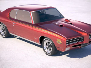 Pontiac GTO 1969 The Judge Bonneville 3D Model