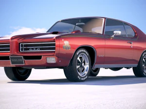 Pontiac GTO 1969 The Judge Bonneville 3D Model