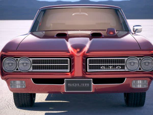 Pontiac GTO 1969 The Judge Bonneville 3D Model