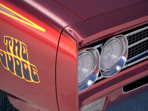 Pontiac GTO 1969 The Judge Bonneville 3D Model