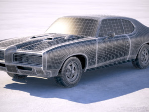 Pontiac GTO 1969 The Judge Bonneville 3D-Modell