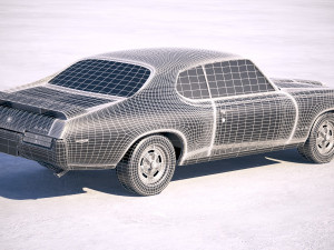 Pontiac GTO 1969 The Judge Bonneville 3D-Modell