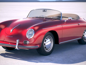 Porsche 356 Speedster 1955 3D Model