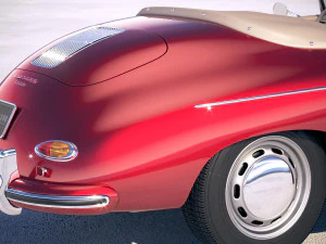 Porsche 356 Speedster 1955 3D Model
