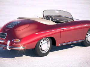 Porsche 356 Speedster 1955 3D Model